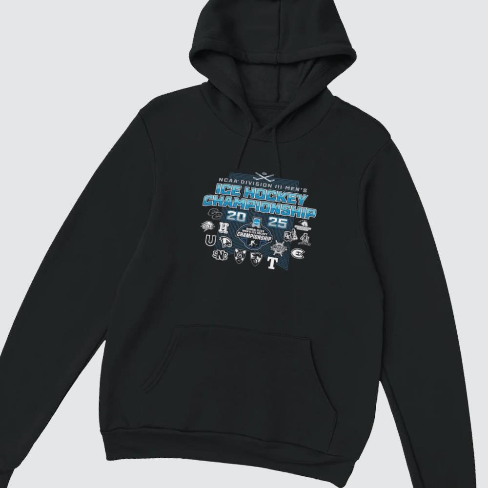 2025 NCAA Division III Men's Ice Hockey Championship 14-Teams hoodie