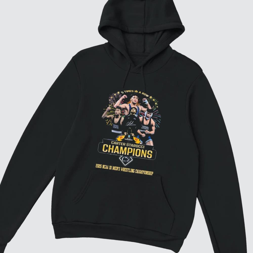 Carter Starocci 2025 NCAA Di Men’s Wrestling Championship Signature hoodie