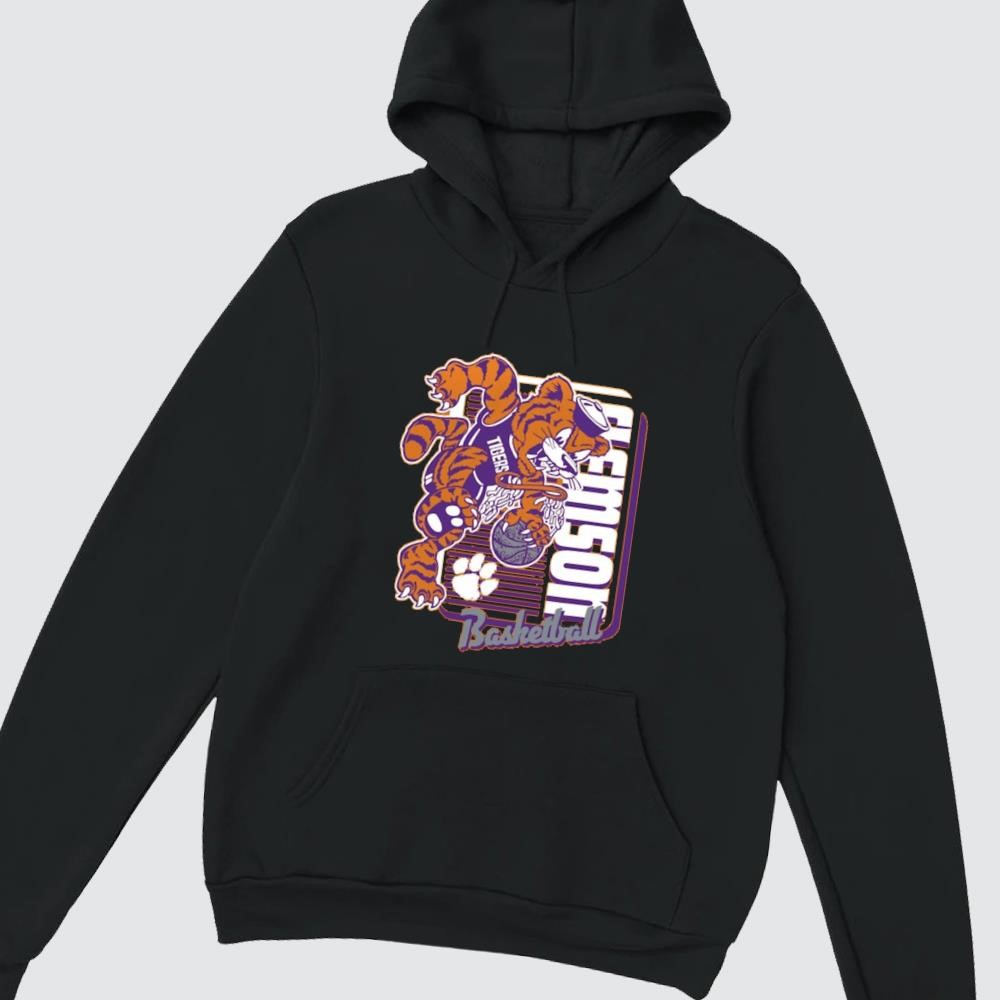 Clemson Tigers Comfort Colors Mascot Dunk 2025 hoodie
