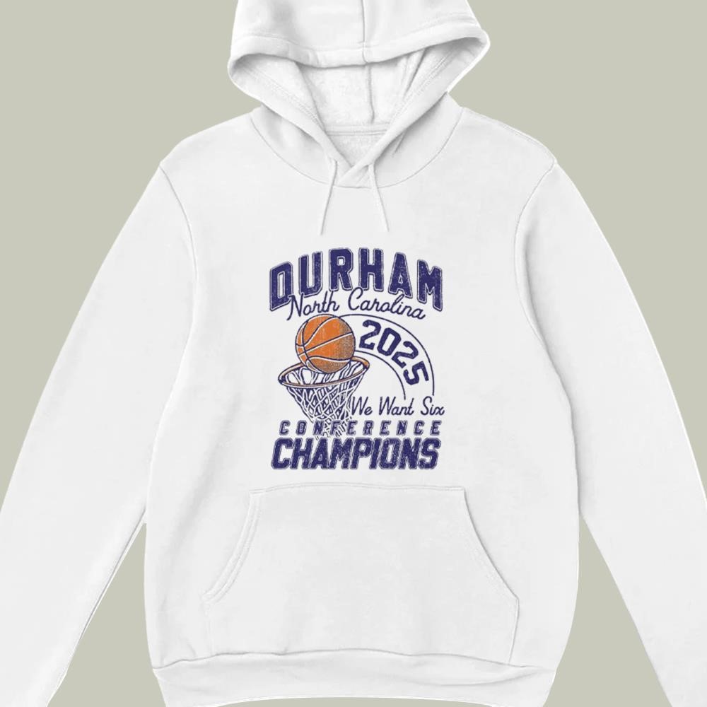 Durham North Carolina 2025 Conference Champions hoodie