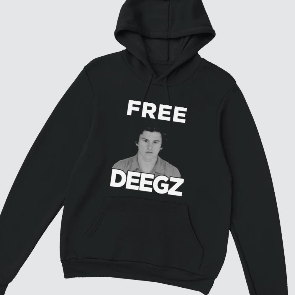 Free Deegz Arrested Mugshot hoodie