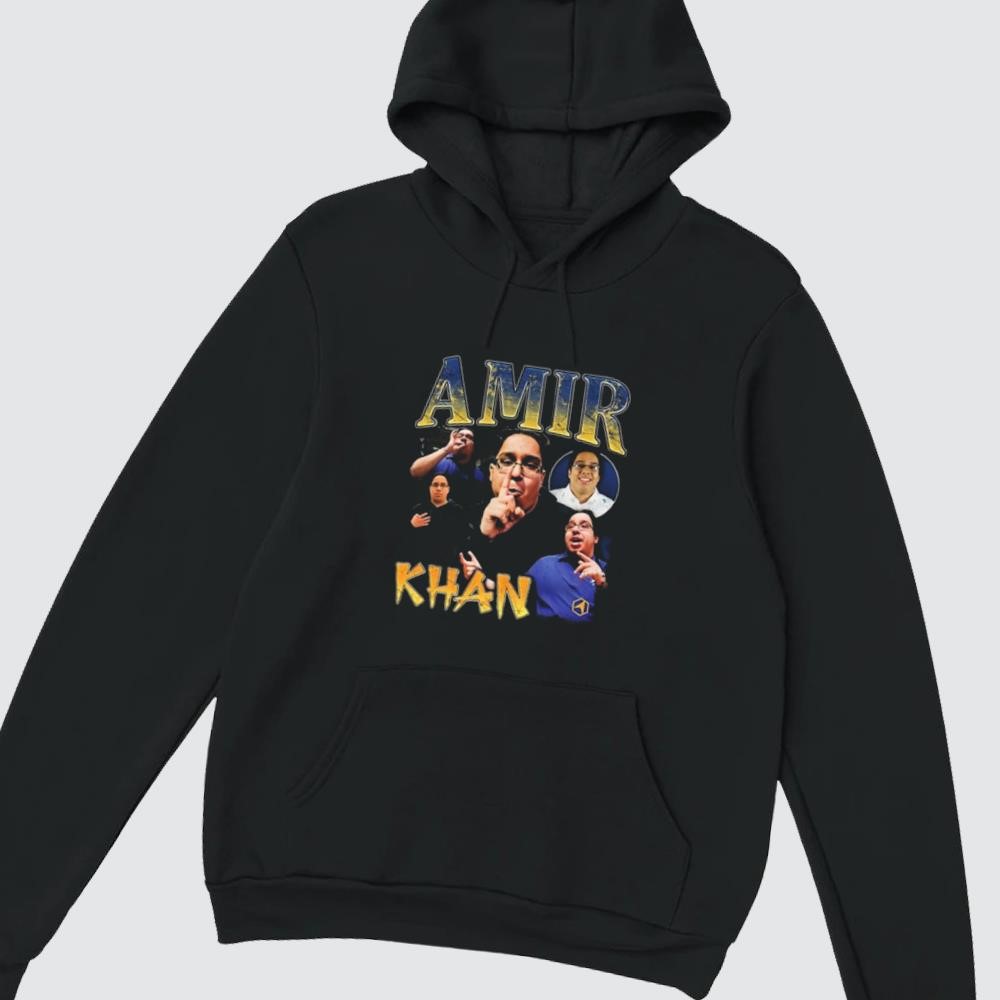 John Fanta Amir Khan Retro Graphic hoodie