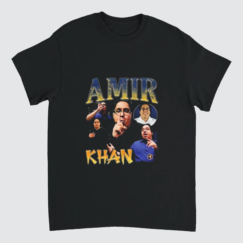 John Fanta Amir Khan Retro Graphic Shirt