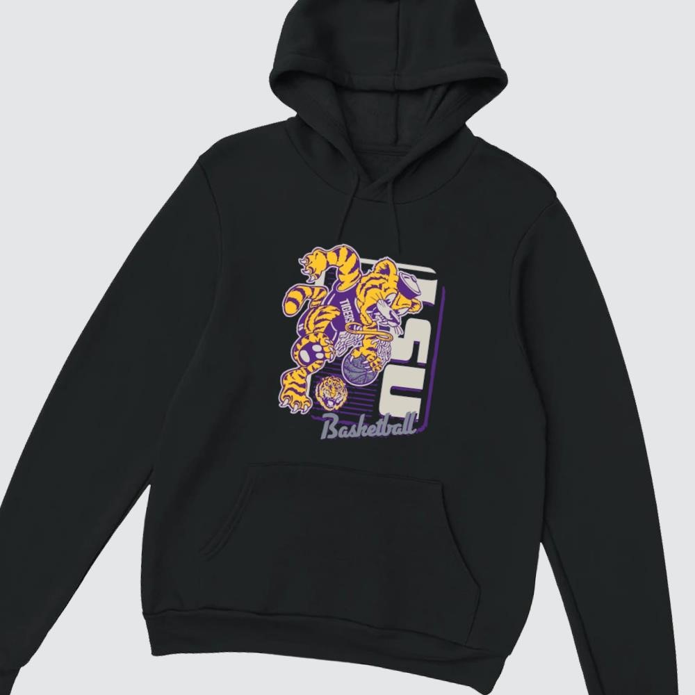 LSU Tigers Comfort Colors Mascot Dunk 2025 hoodie