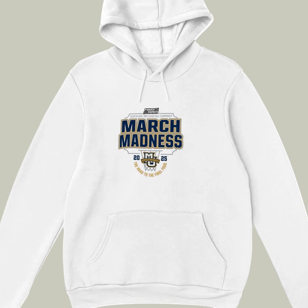 Marquette Golden Eagles 2025 NCAA Division I Men's Basketball Championship March Madness The Road To The Final Four hoodie
