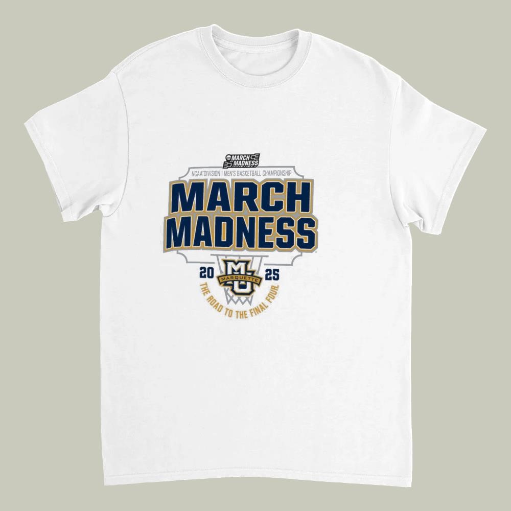 Marquette Golden Eagles 2025 NCAA Division I Men's Basketball Championship March Madness The Road To The Final Four Shirt