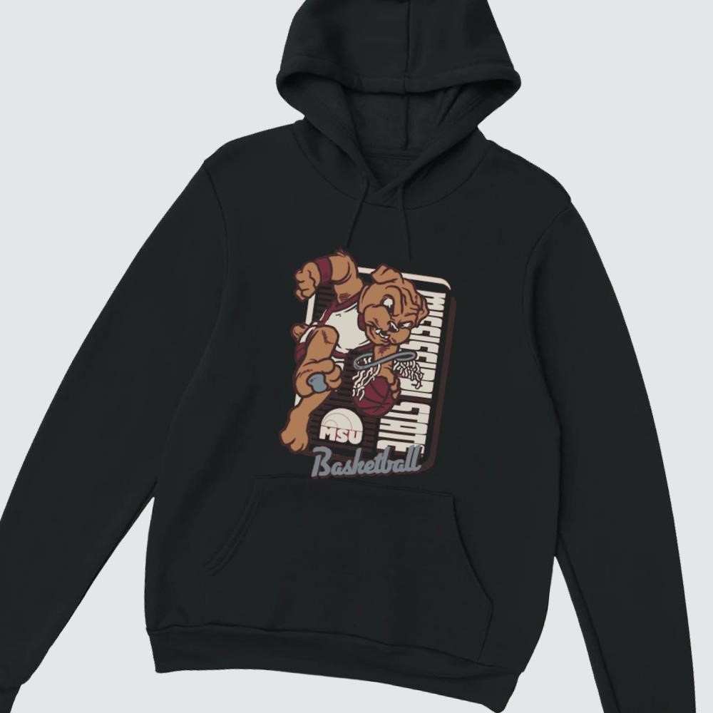 Mississippi State Bulldogs Comfort Colors Mascot Dunk 2025 hoodie