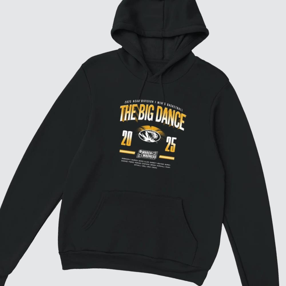 Missouri Tigers The Big Dance 2025 NCAA Division I Men's Basketball hoodie