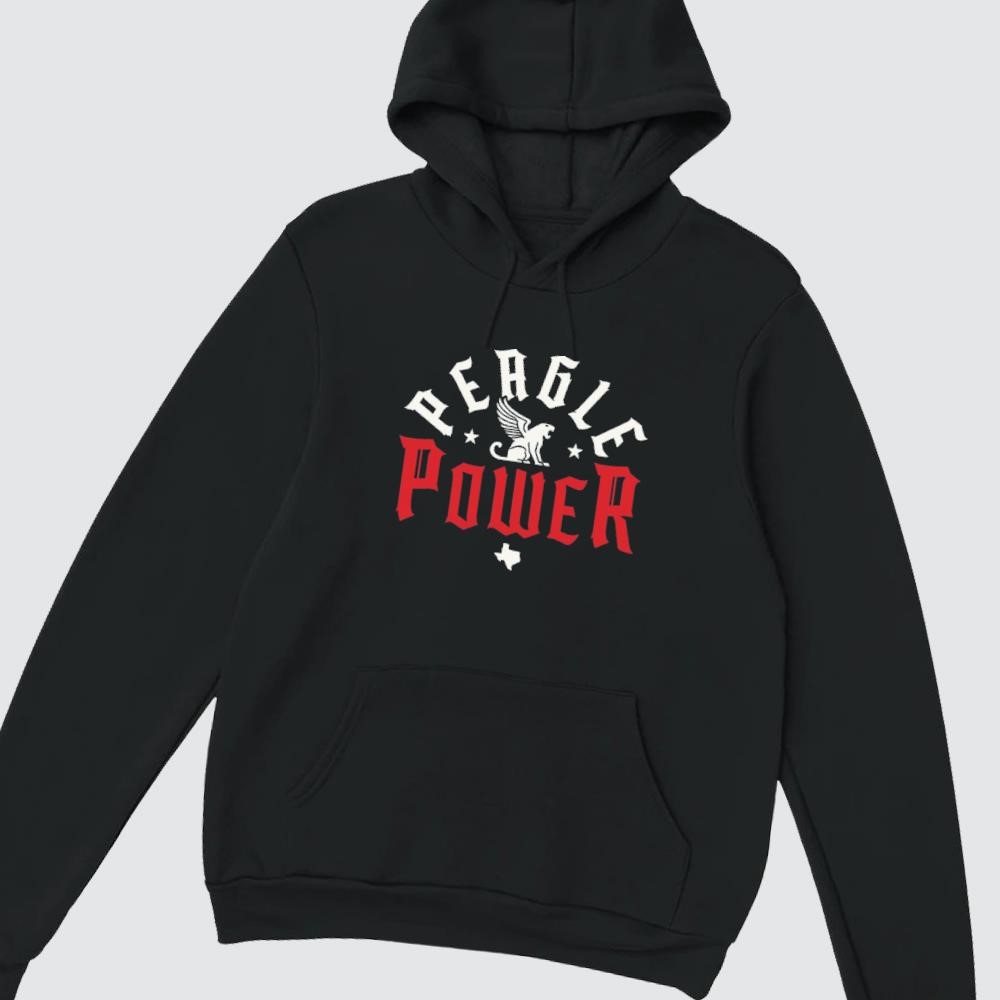 Peagle Power Texas Baseball hoodie