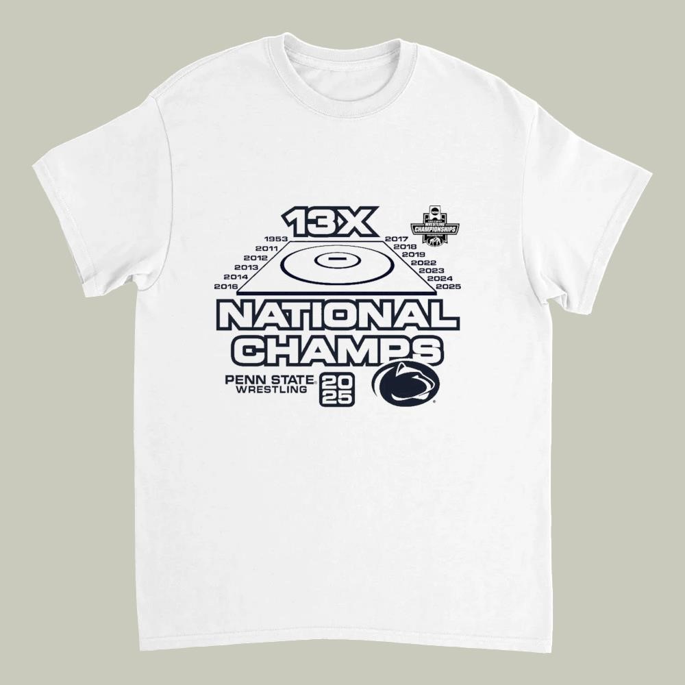 Penn State 2025 13X National Wrestling Champs Dynasty Shirt