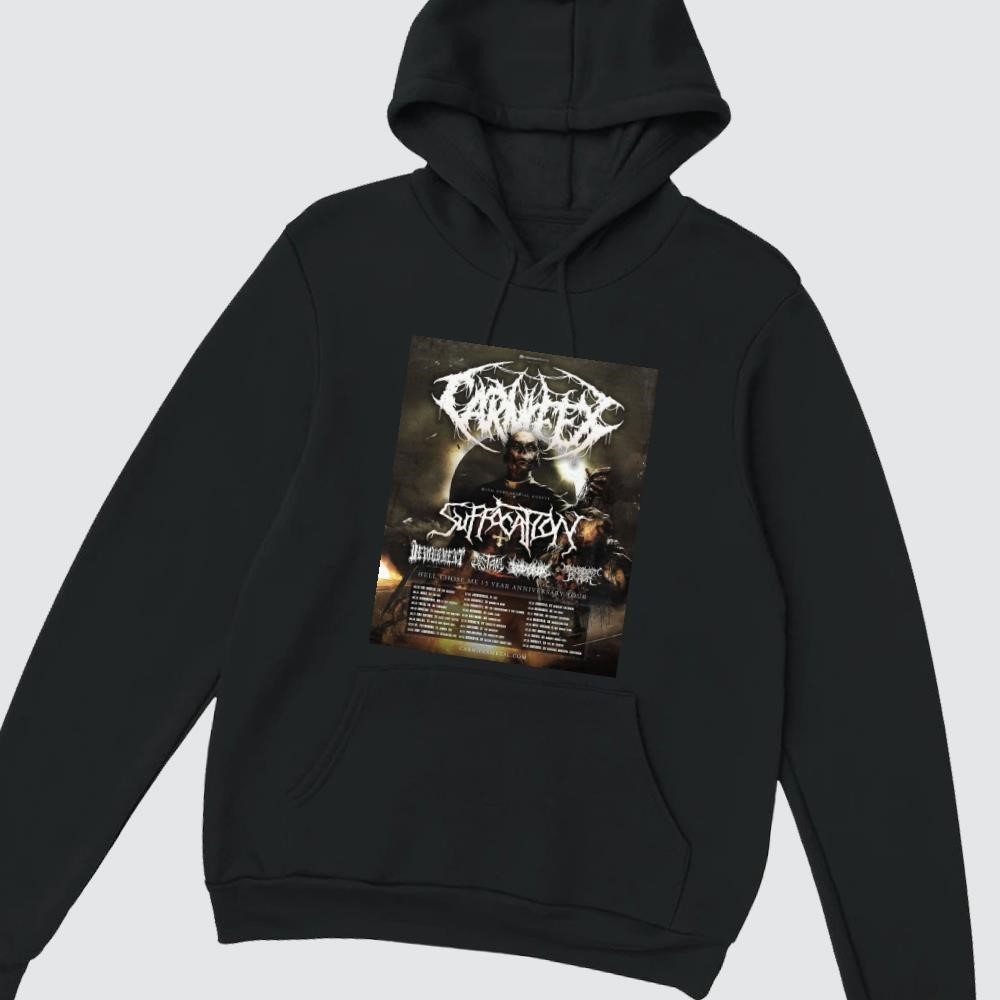 Premium Carnifex Hell Chose Me 15 Year Anniversary Tour 2025 hoodie