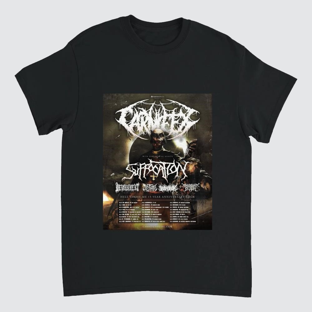 Premium Carnifex Hell Chose Me 15 Year Anniversary Tour 2025 Shirt