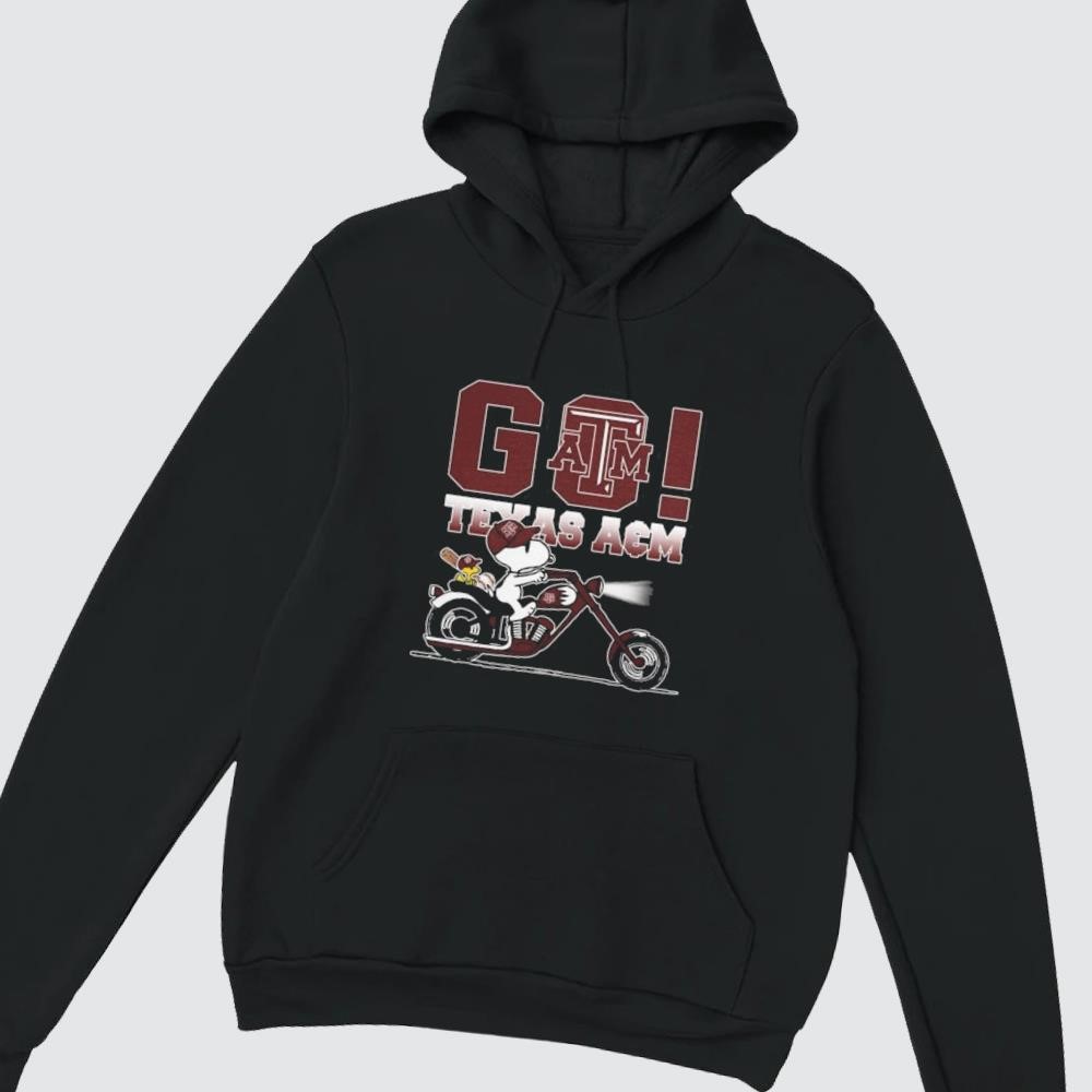 Texas A&M Aggies Baseball x Snoopy Go hoodie