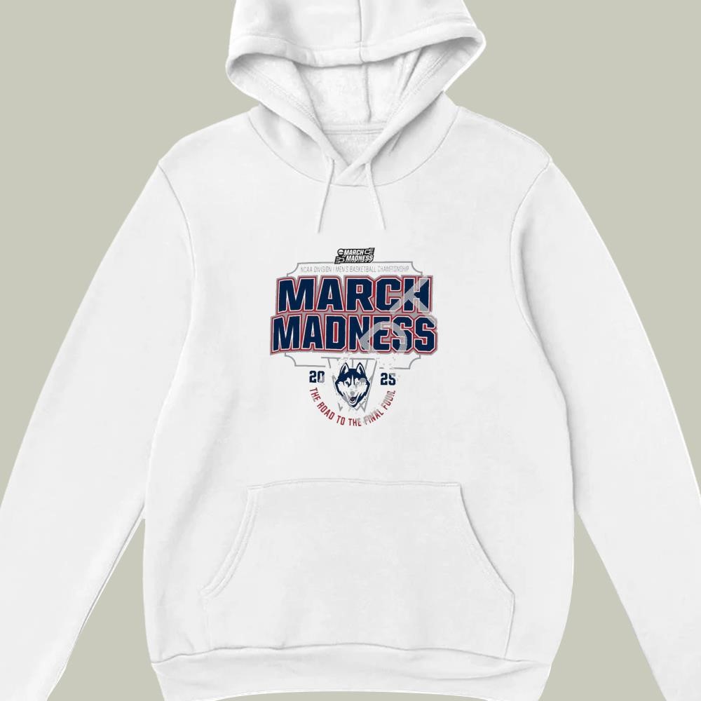 Uconn Huskies 2025 NCAA Division I Men's Basketball Championship March Madness The Road To The Final Four hoodie