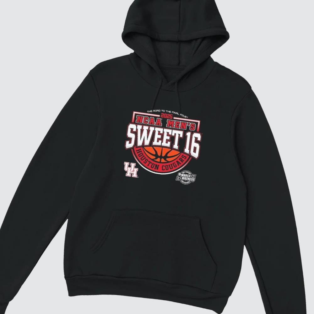 University of Houston Men's Basketball 2025 Sweet 16 The Road To The FInal Rour hoodie