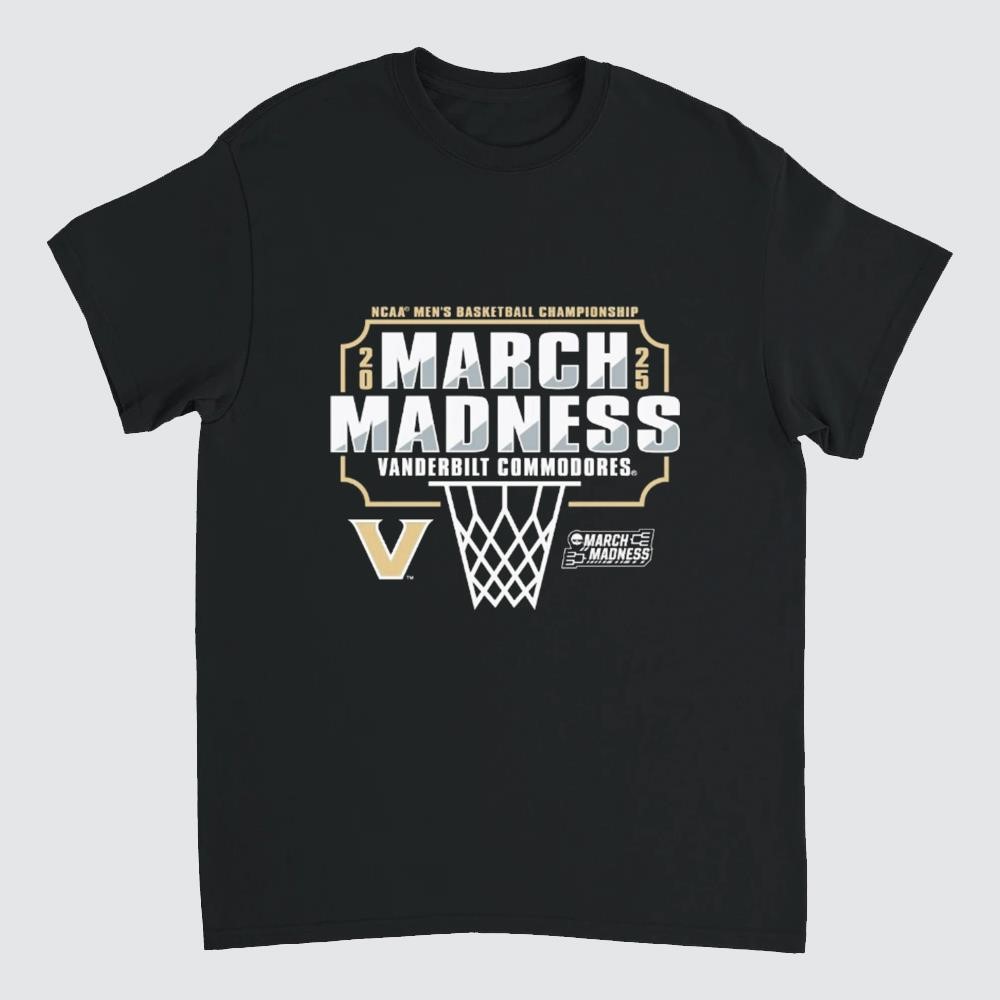 Vanderbilt University Men's Basketball 2025 NCAA Tournament Bound Shirt