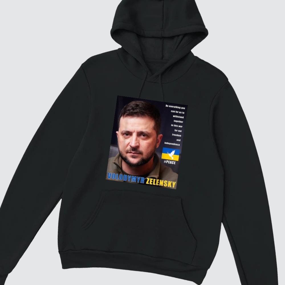 Volodymyr Zelensky Message Of Peace hoodie