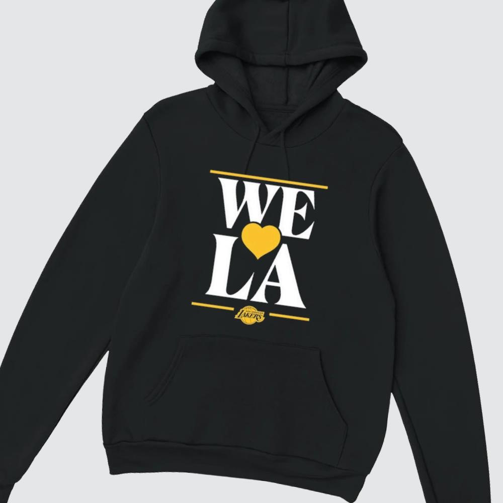We Love Los Angeles Lakers Logo hoodie